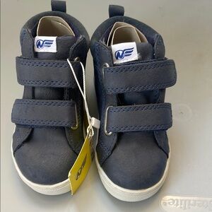 New Naturino Navy Blue Kids Shoes Hi-Top Boots Sz 6
